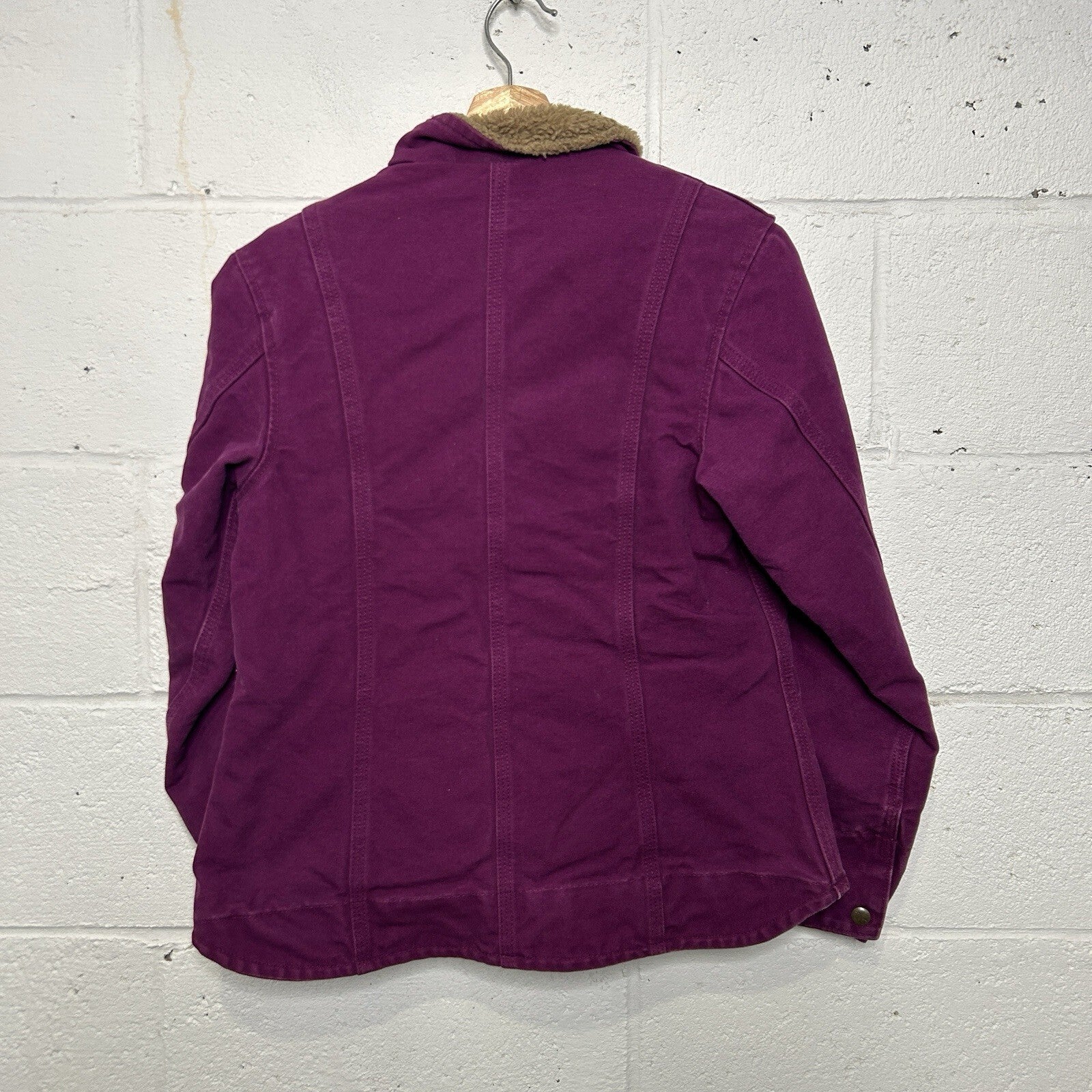Y2K Carhartt Sherpa-Lined Sierra Jacket “Bright Purple” WJ022 BGP Women’s XS