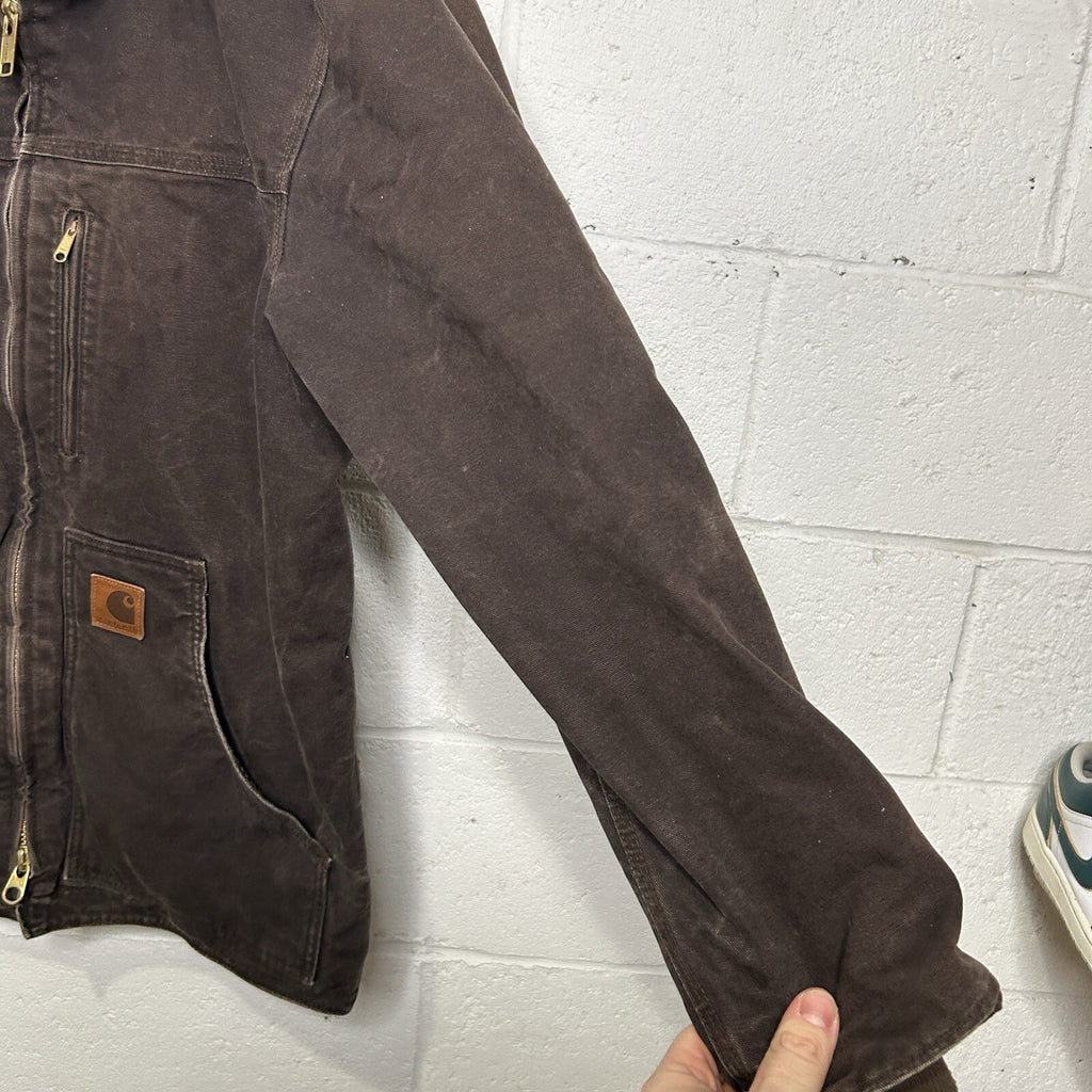 Vintage Carhartt Sherpa-Lined Ridge Jacket “Dark Brown” C61 DKB Men’s Medium