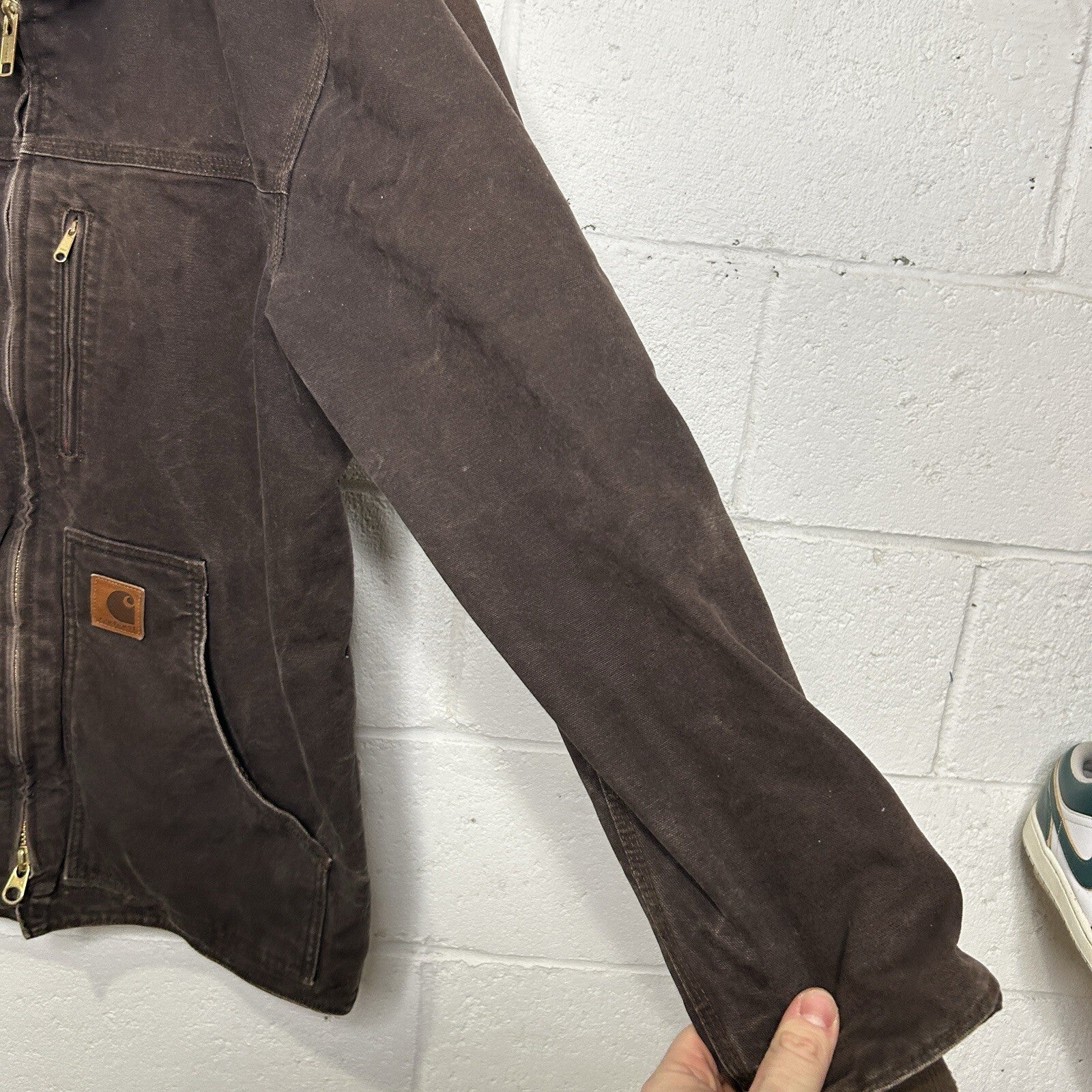 Vintage Carhartt Sherpa-Lined Ridge Jacket “Dark Brown” C61 DKB Men’s Medium