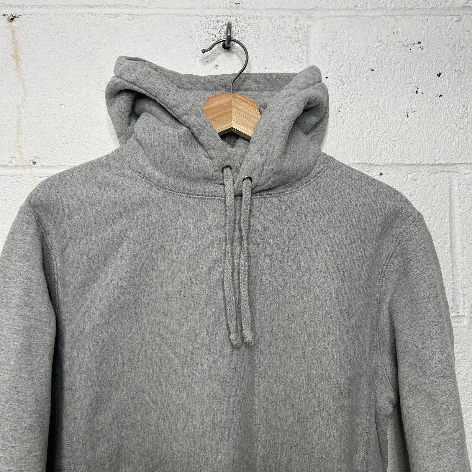 Supreme Fleece Pullover Blank Hoodie “Heather Grey” Men’s Medium