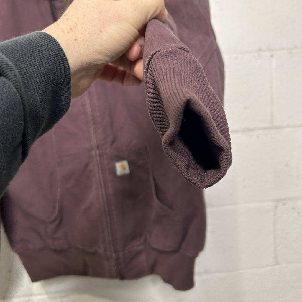 Vintage Carhartt Quilted Active Jacket “Deep Plum” WJ130 DPM Women’s Large