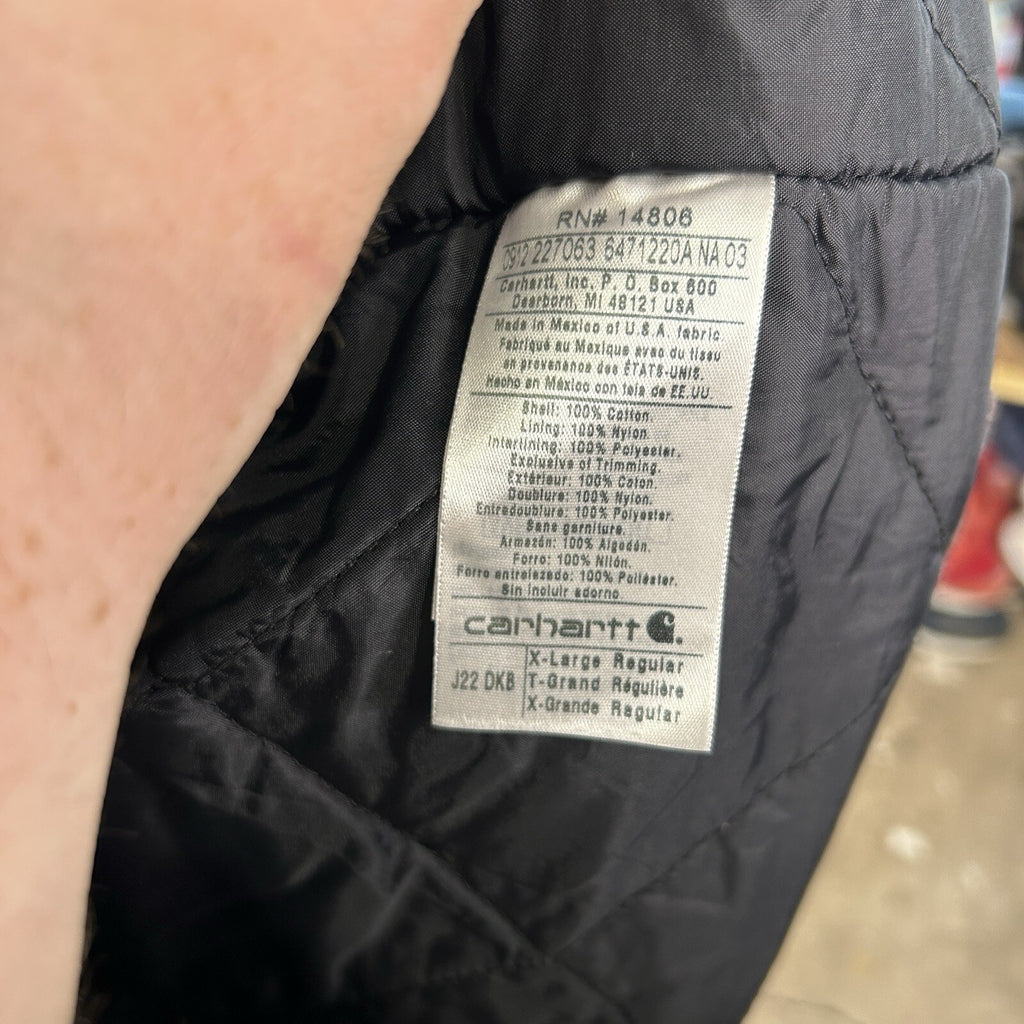 Vintage Carhartt Quilted Traditional Jacket “Dark Brown” J22 DKB Men’s X-Large