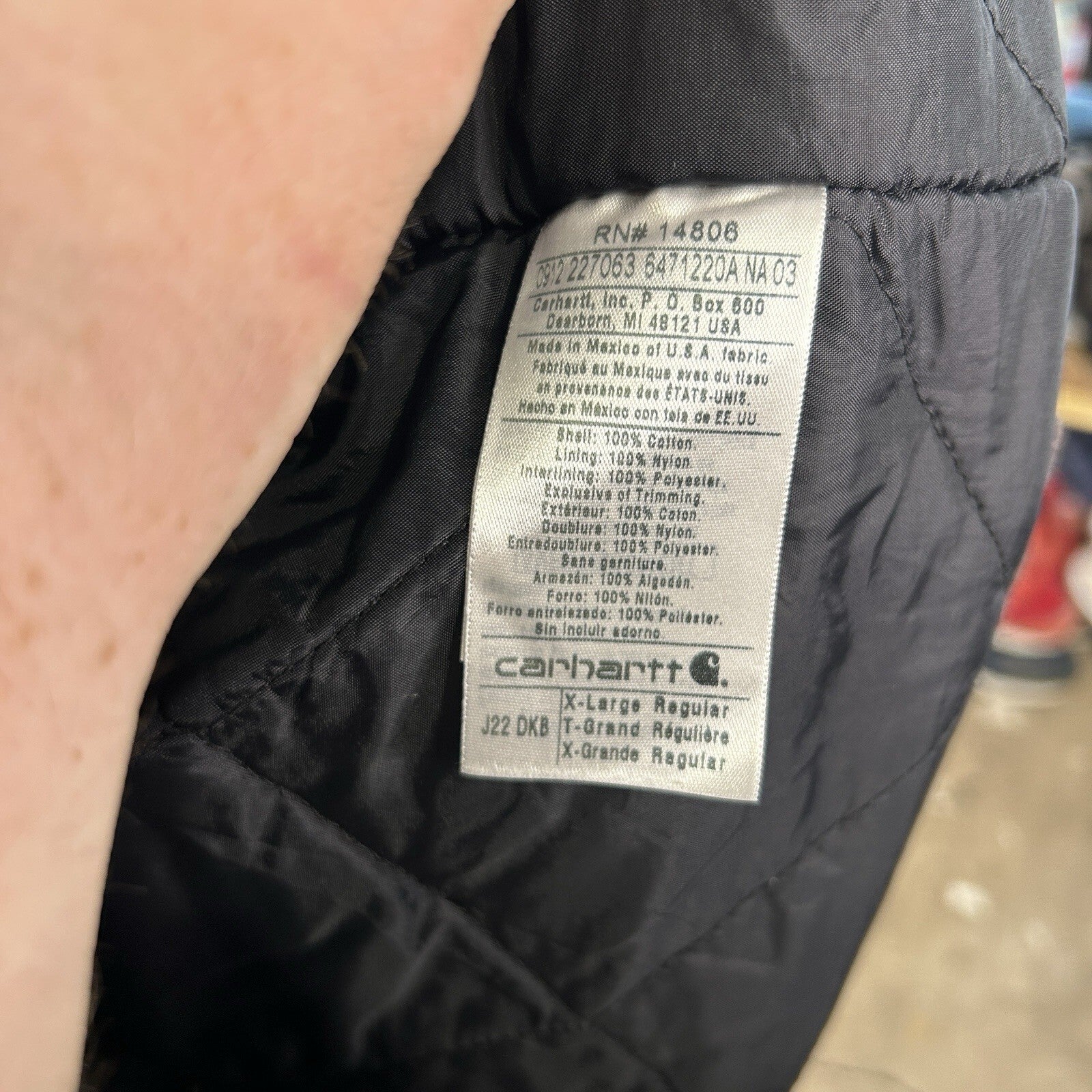 Vintage Carhartt Quilted Traditional Jacket “Dark Brown” J22 DKB Men’s X-Large