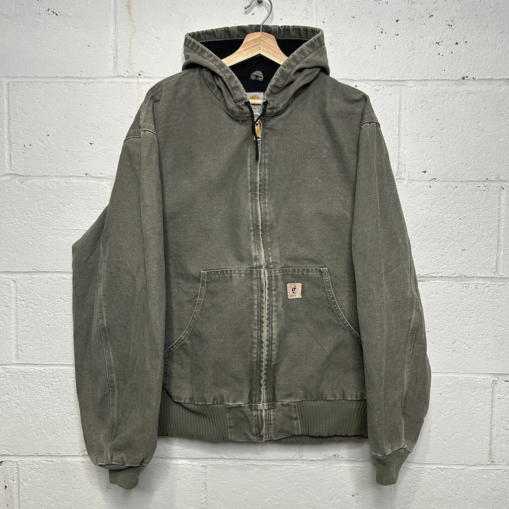 Vintage Carhartt Thermal-Lined Hooded Active Jacket “Sage” J160 SAG Men’s XL