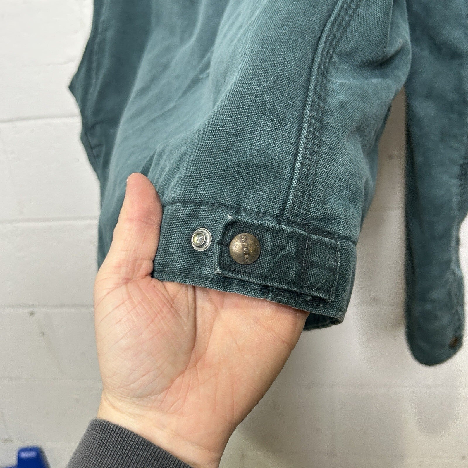 Vintage Carhartt Wool-Lined Detroit Jacket “Hunter Green” J43HTG Men’s X-Large