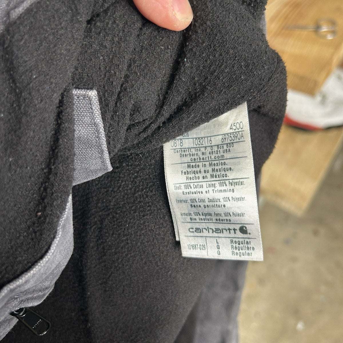 Carhartt Fleece-Lined Knoxville Hooded Vest “Shadow Grey”