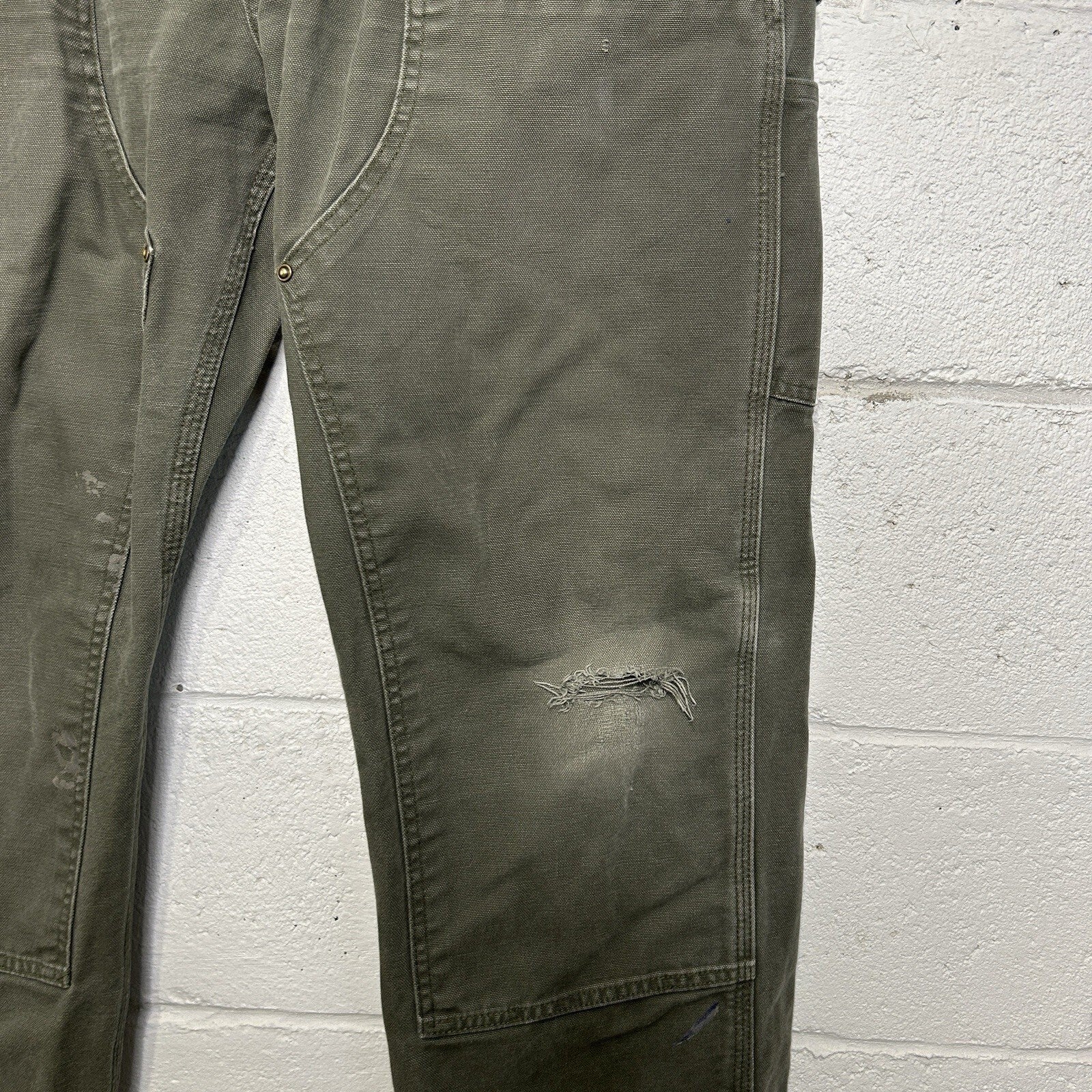 Vintage Carhartt DoubleKnee Dungaree Carpenter Pants “Moss”