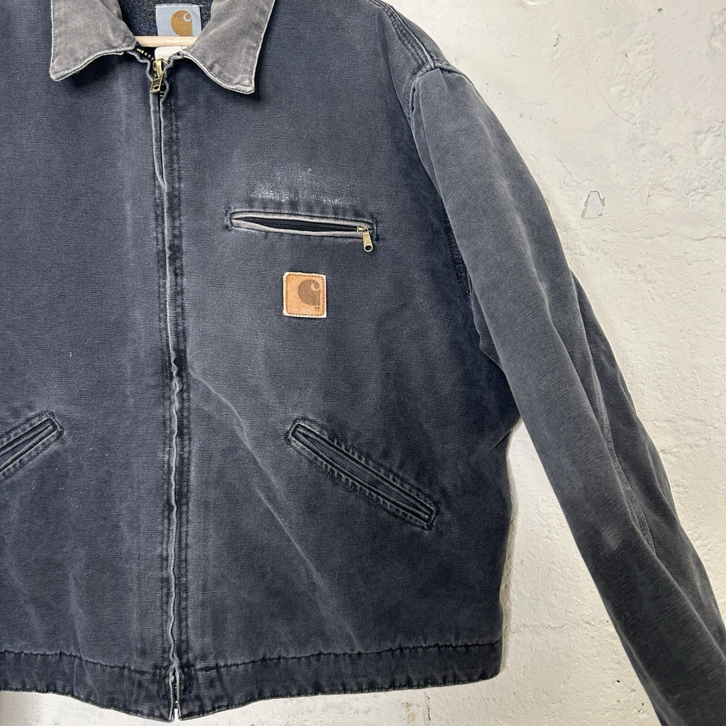 Vintage Carhartt Blanket-Lined Detroit Jacket “Petrol Grey” J97 PTL Men’s XL