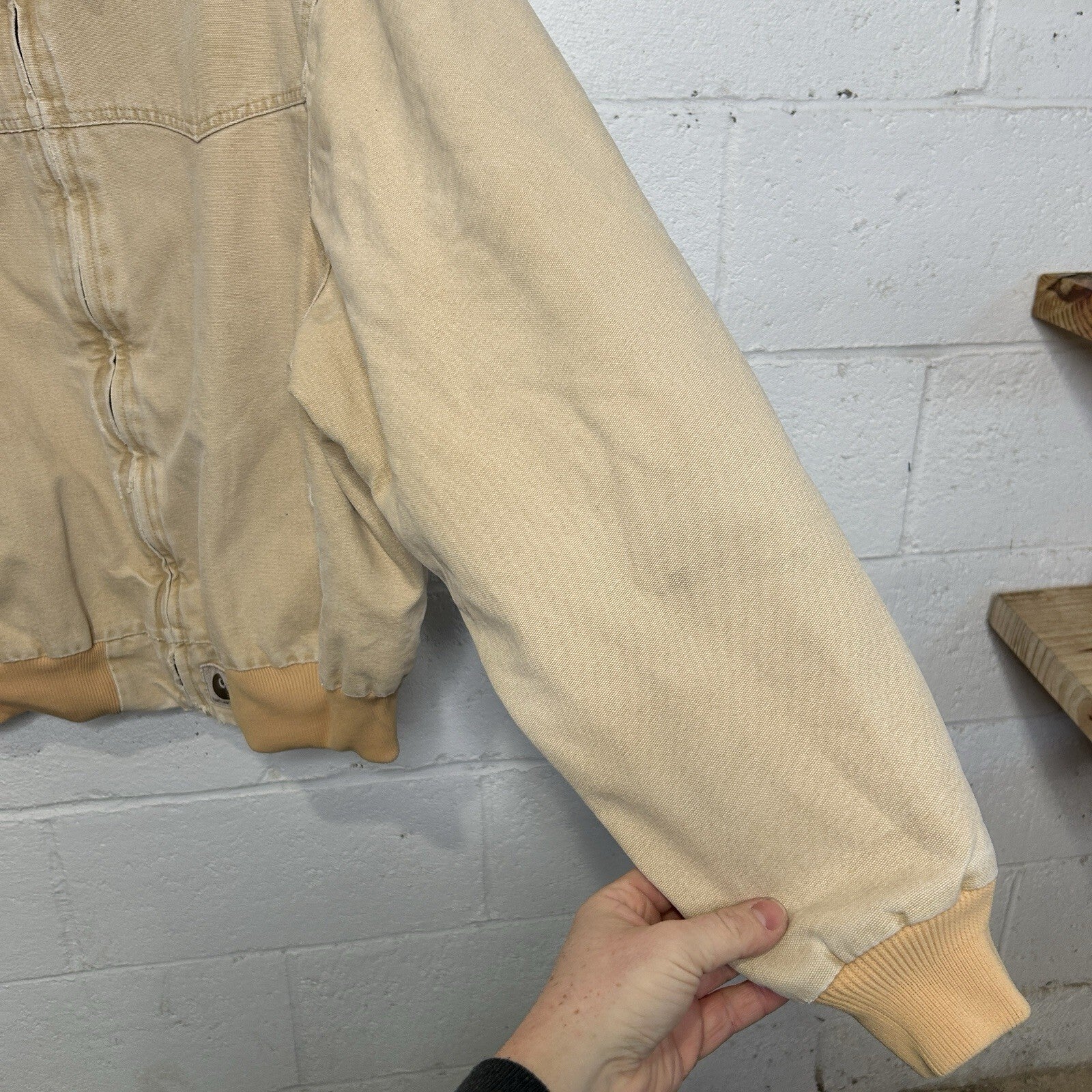 Vintage Carhartt Quilted Santa Fe Jacket “Wheat” J14 WET Men’s X-Large