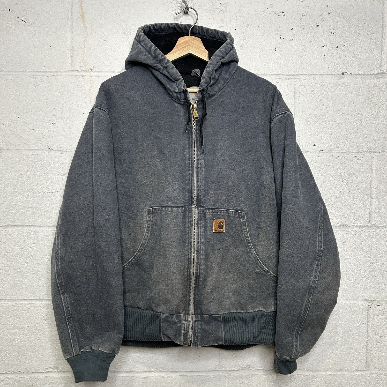 Y2K Carhartt Quilted Sandstone Active Jacket “Storm Blue” J130 STM Men’s Large
