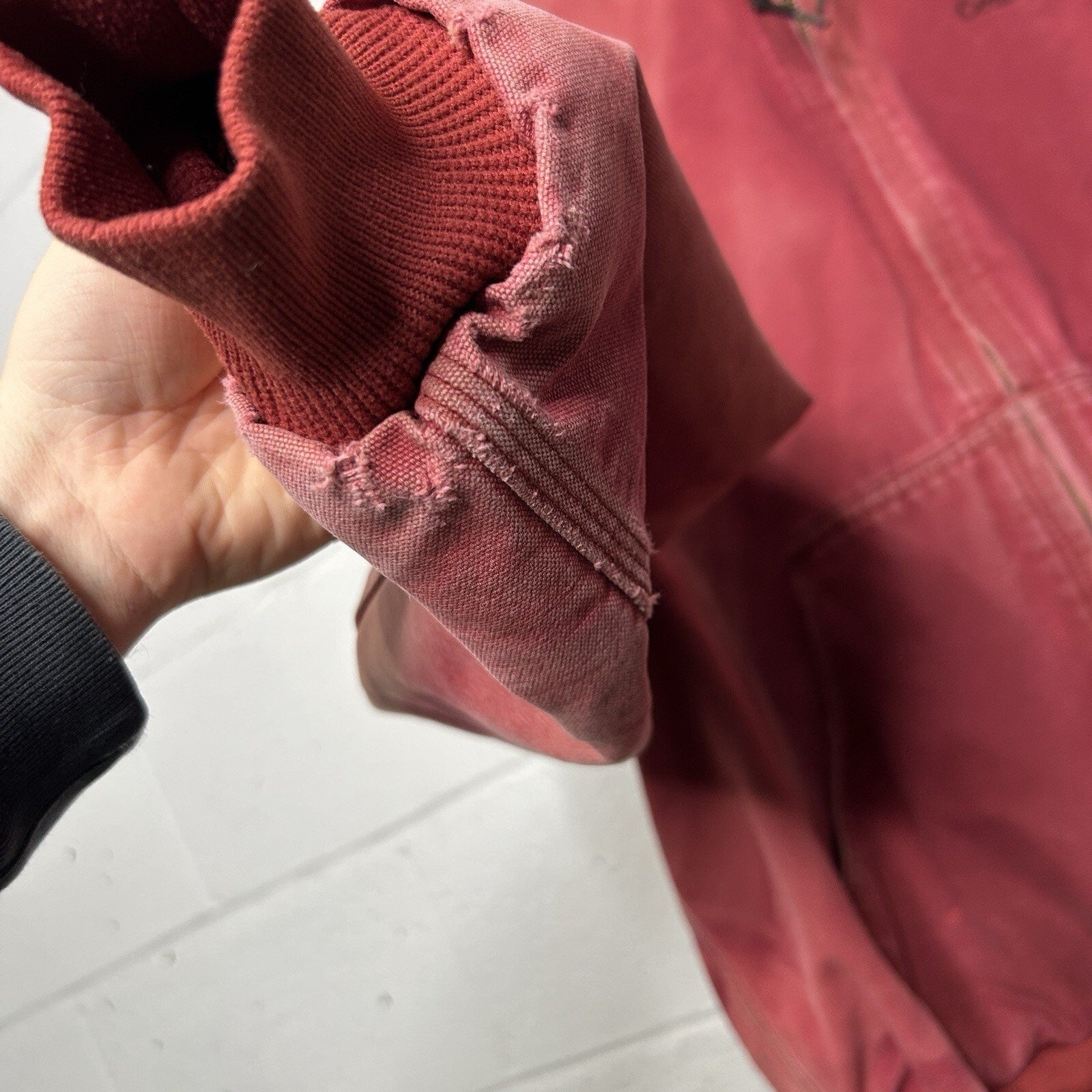 Vintage Carhartt Fleece-Lined Active Jacket “Dark Red” J158 DKR