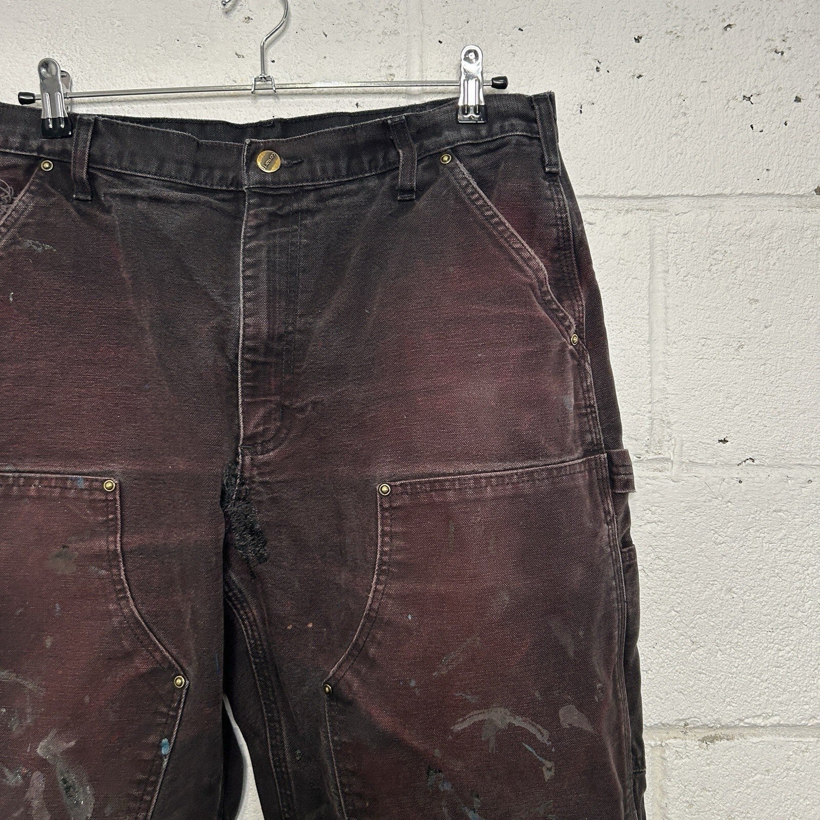 Vintage Carhartt DoubleKnee Carpenter Pants “Black” B01 BLK