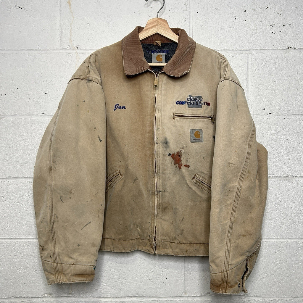 Vintage Carhartt Blanket-Lined Detroit Jacket “Brown” J01