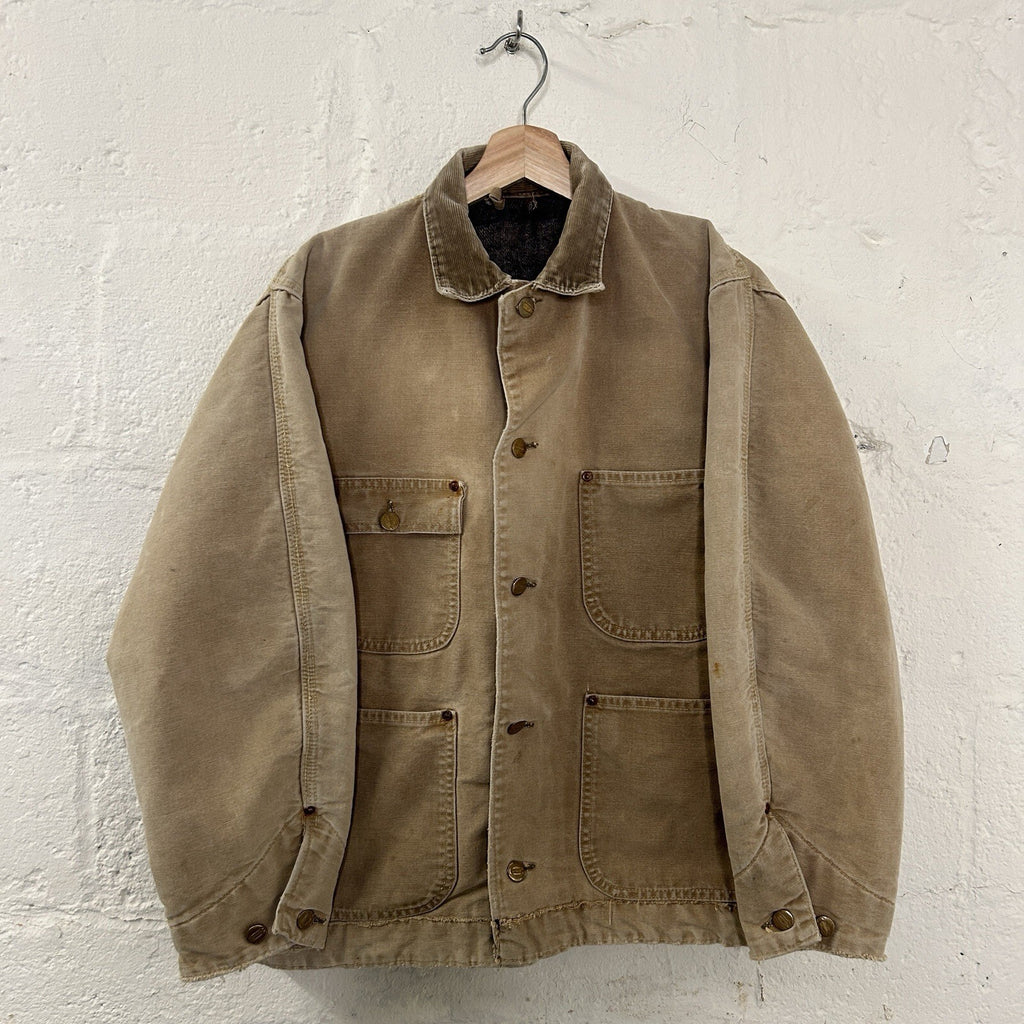 Vintage 60s Carhartt Troy Woolen Mills Blanketed Big C Chore Coat Men’s Medium