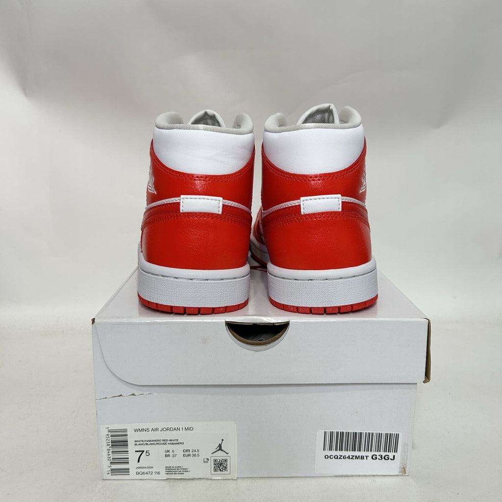 Nike Air Jordan 1 Mid WMNS “Habanero Red” BQ6472-116 Women’s 7.5 New