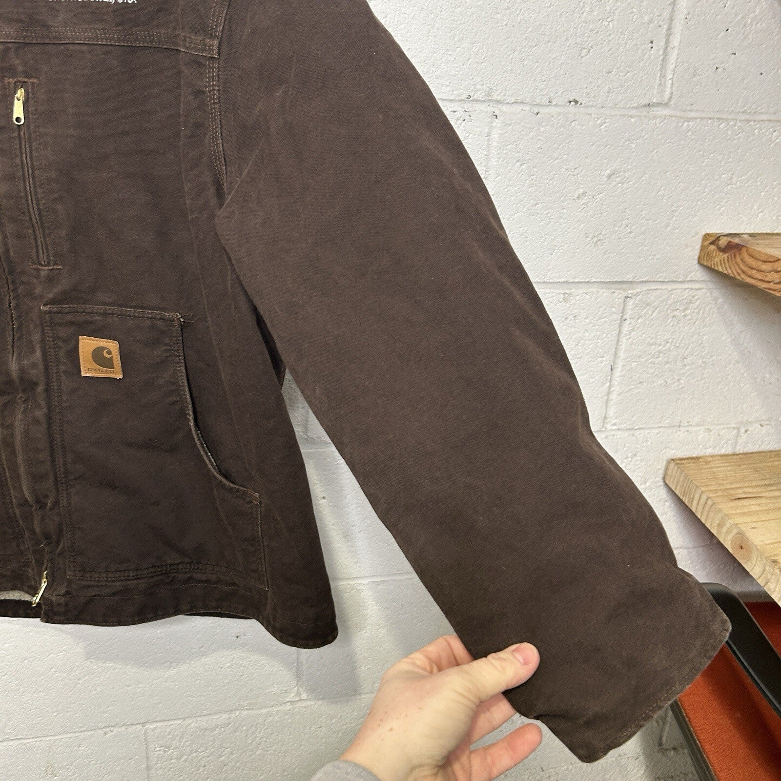Vintage Carhartt Sherpa-Lined Ridge Jacket “Dark Brown” C61 DKB Men’s X-Large