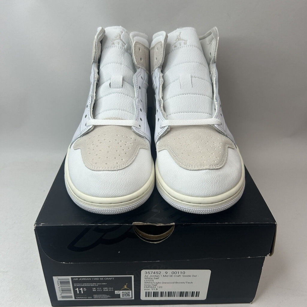 Nike Shoes Air Jordan 1 Mid SE Craft “Tech Grey Light Orewood” 2023
