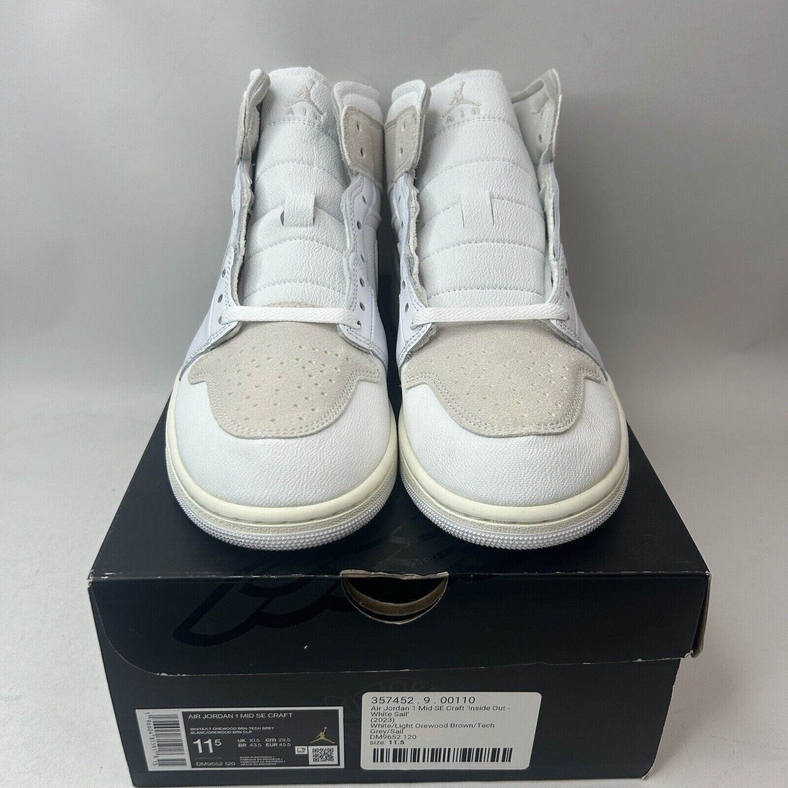 Nike Shoes Air Jordan 1 Mid SE Craft “Tech Grey Light Orewood” 2023