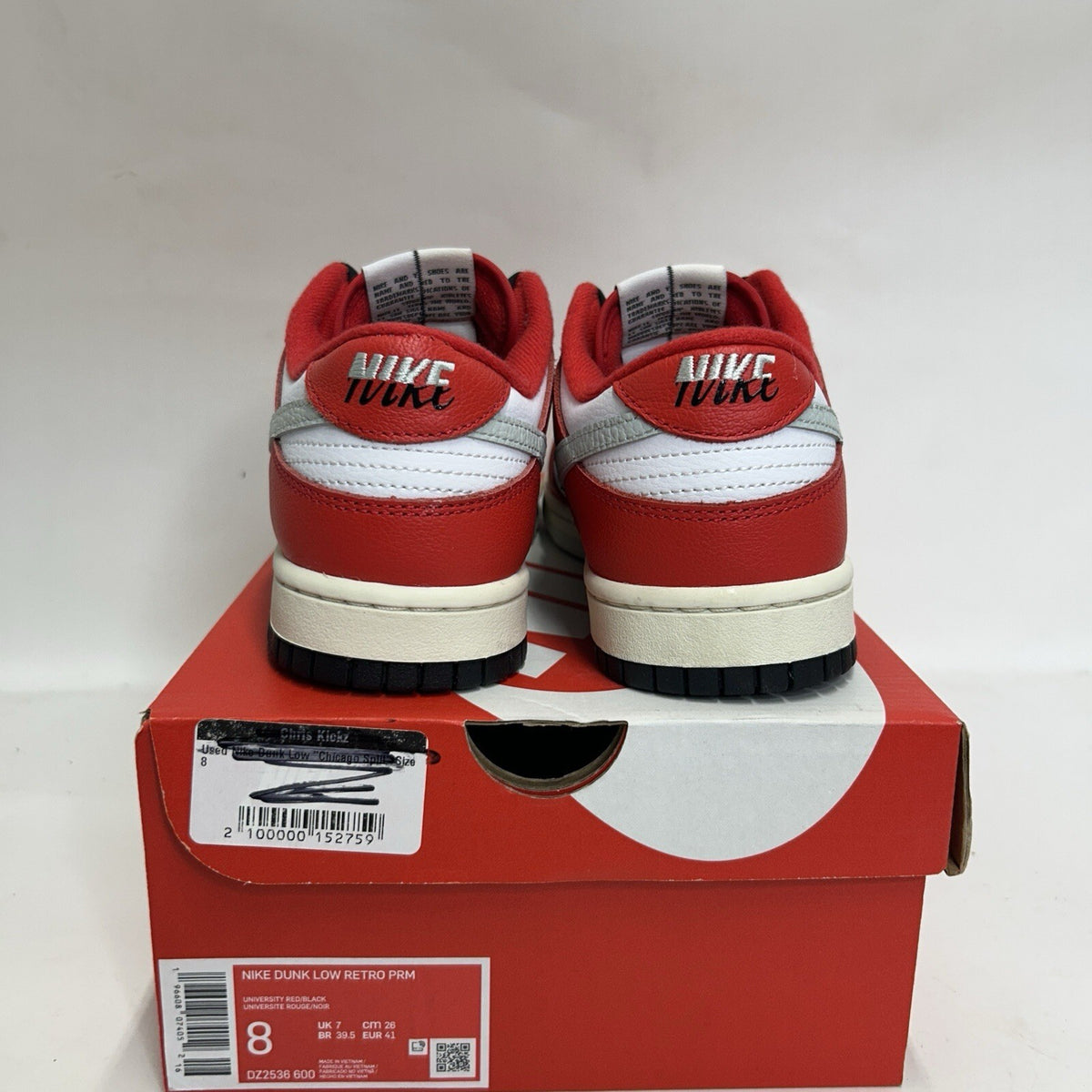 Nike Dunk Low Retro PRM “Split Chicago” DZ2536-600 Men’s 8