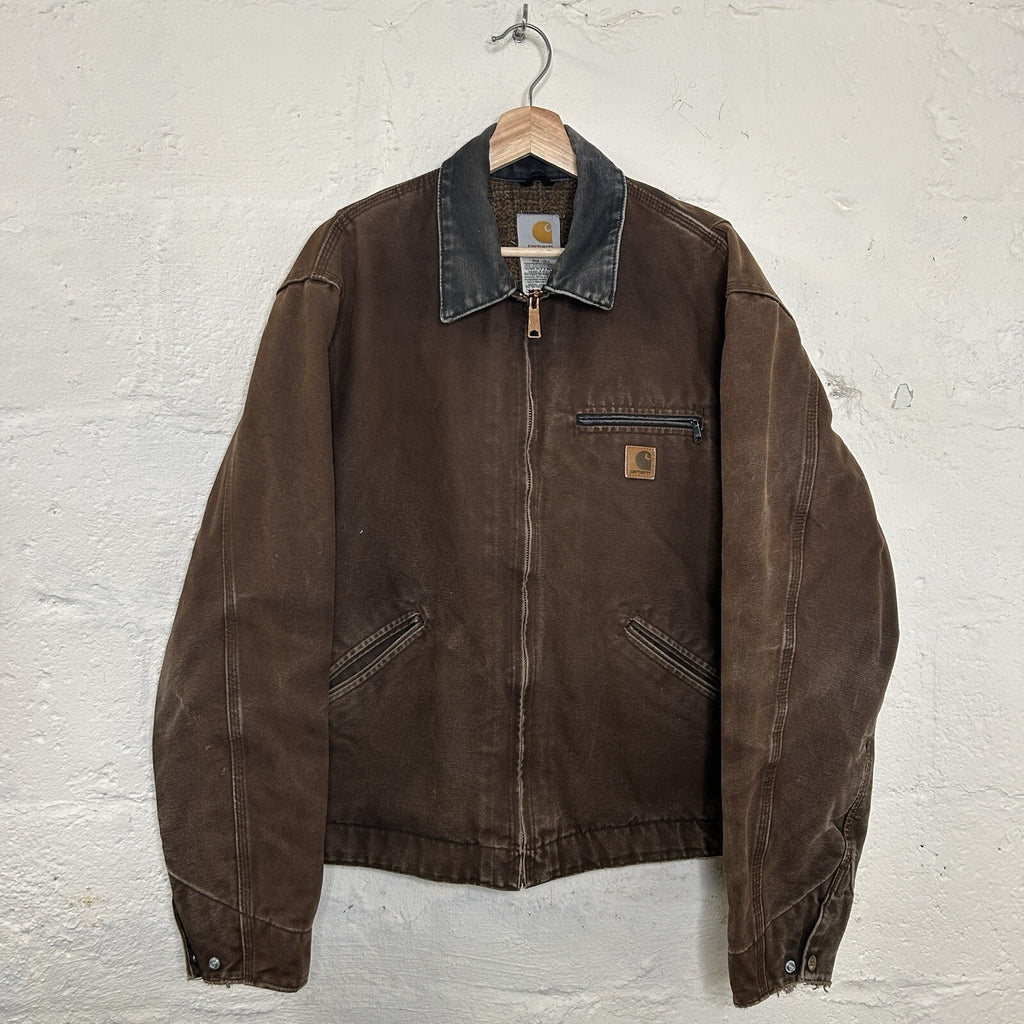 Vintage Carhartt Blanket-Lined Detroit Jacket “Dark Brown” J97 DKB Men’s Large