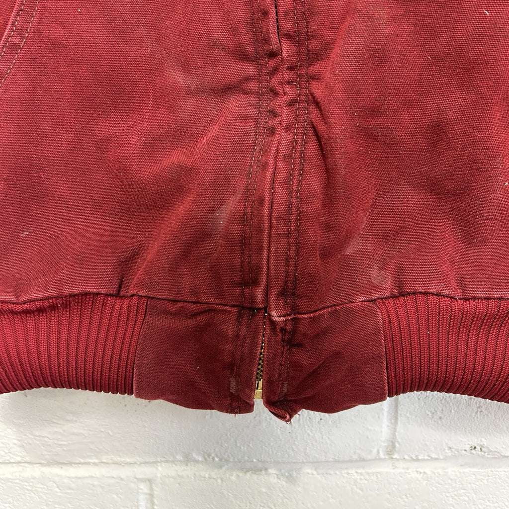 Vintage Carhartt Quilted Hooded Active Jacket “Crimson Red” J130 CRI Men’s Large