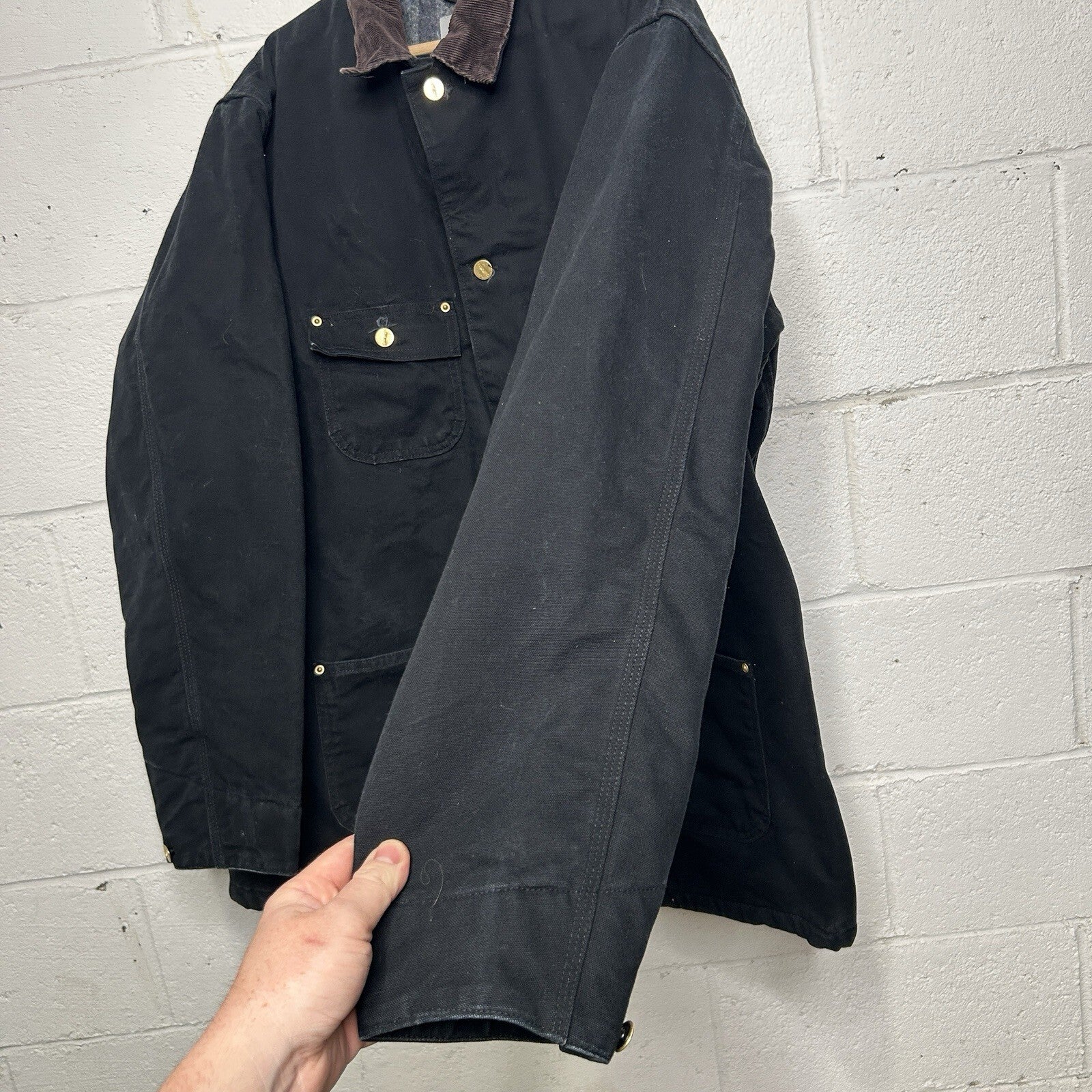Vintage Carhartt Blanket-Lined Chore Coat “Black” C01 BLK Men’s X-Large