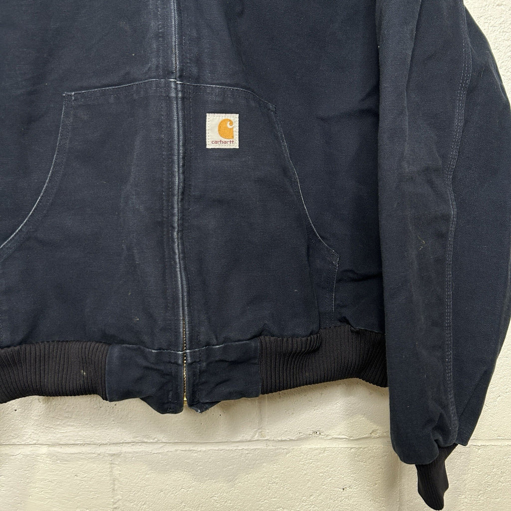 Carhartt Quilted Hooded Active Jacket “Dark Navy” J140 DNY Men’s Large