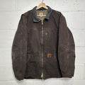 Vintage Carhartt Sherpa-Lined Ridge Jacket “Dark Brown” C61 DKB Men’s Medium