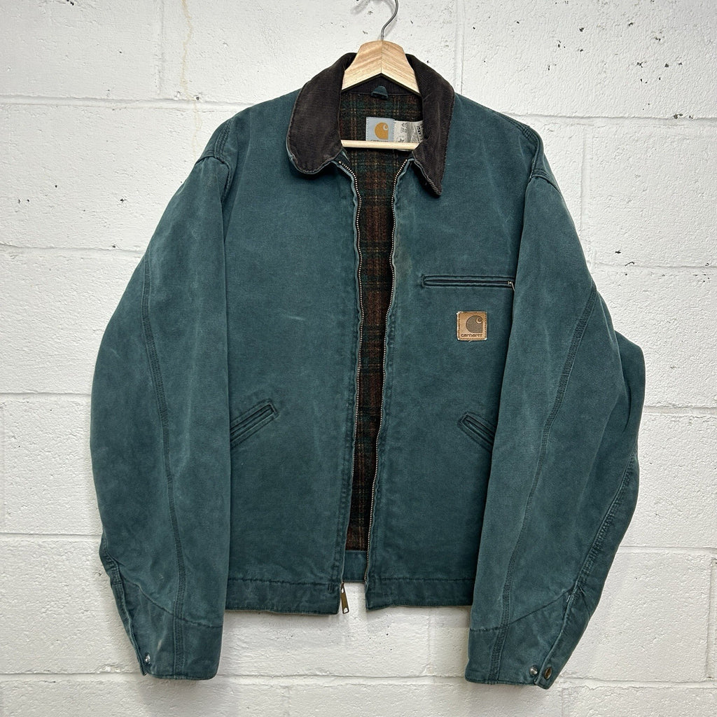 Vintage Carhartt Wool-Lined Detroit Jacket “Hunter Green” J43HTG Men’s X-Large