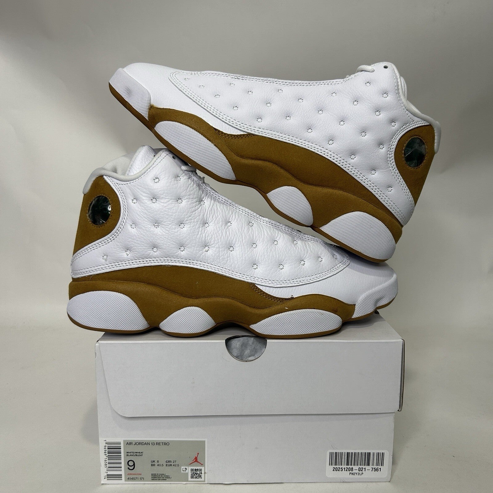 Nike Air Jordan 13 Retro “Wheat White” 2023 414571-171 Men’s 9 New