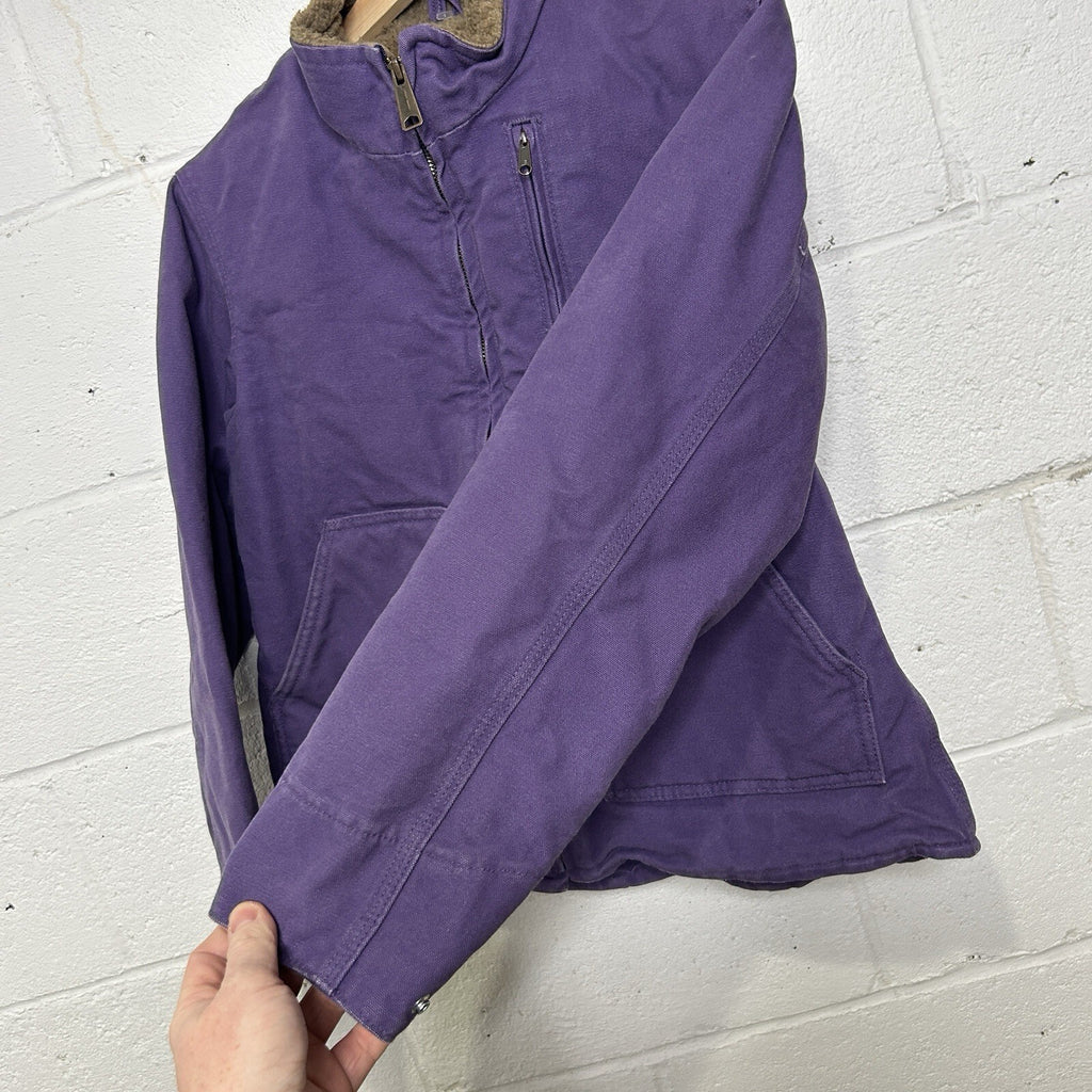 Vintage Carhartt Sherpa-Lined Sierra Jacket “Grape” WJ022 GPE Women’s Small