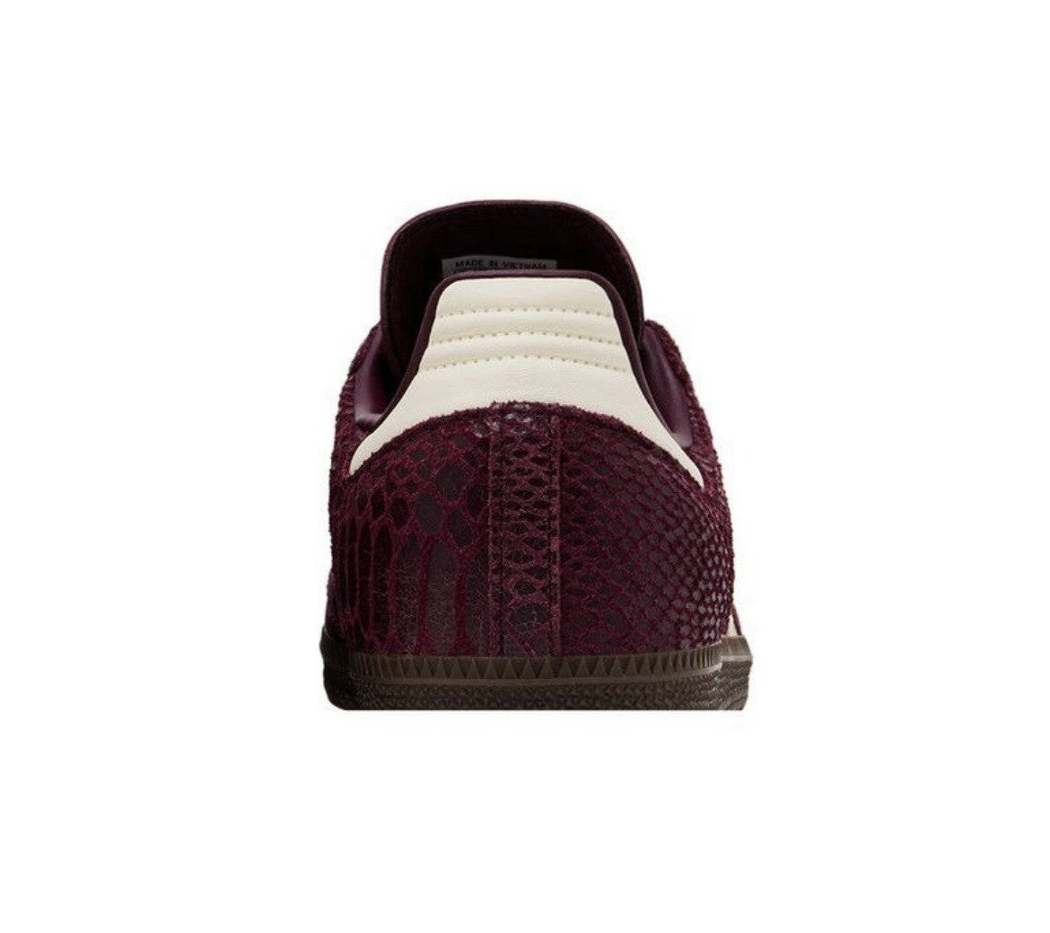 adidas Samba OG WMNS Snakeskin- “Maroon Cream White” IH3979 Women’s New