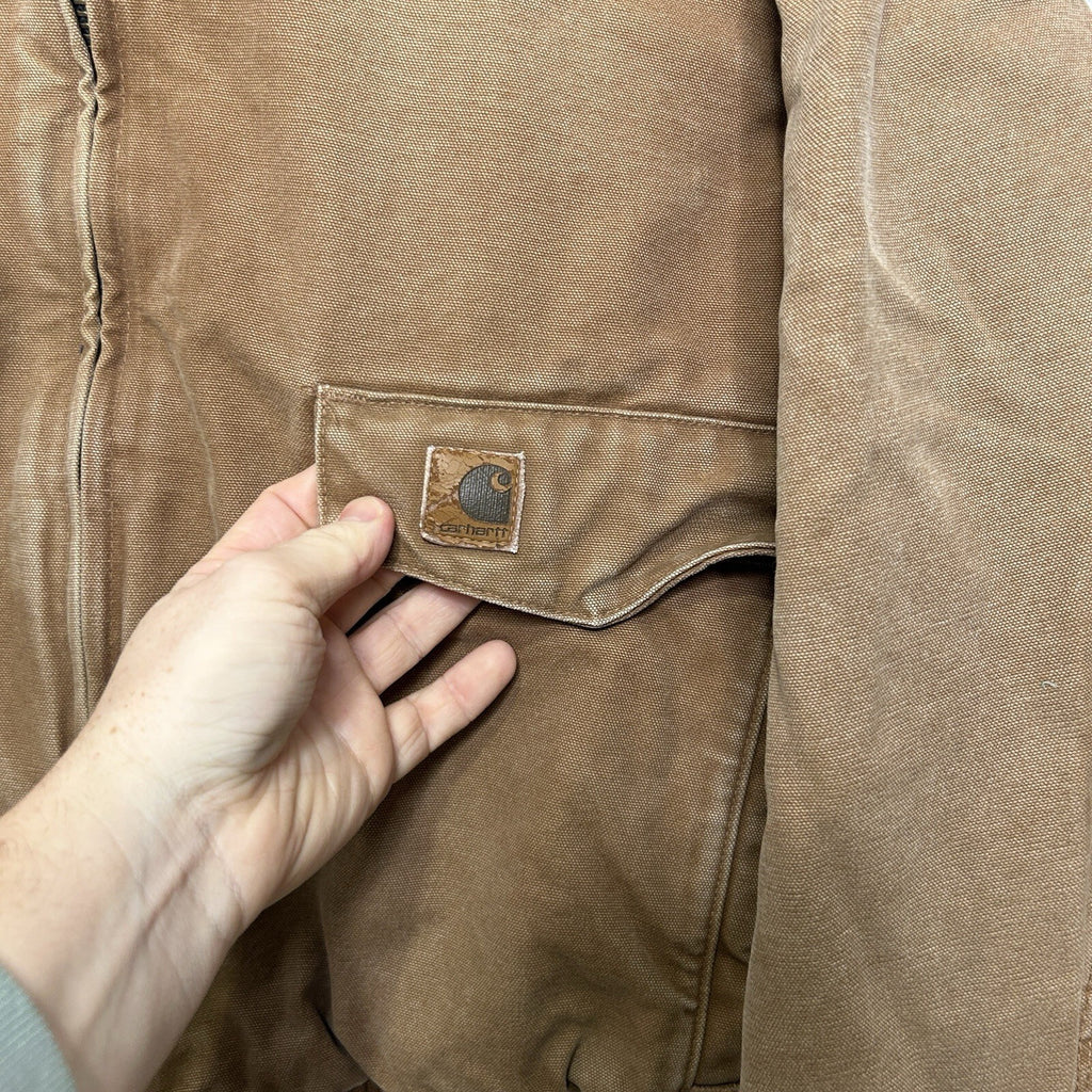 Vintage Carhartt Quilted Sandstone Bomber Jacket “Brown” J165 BRN Men’s X-Large