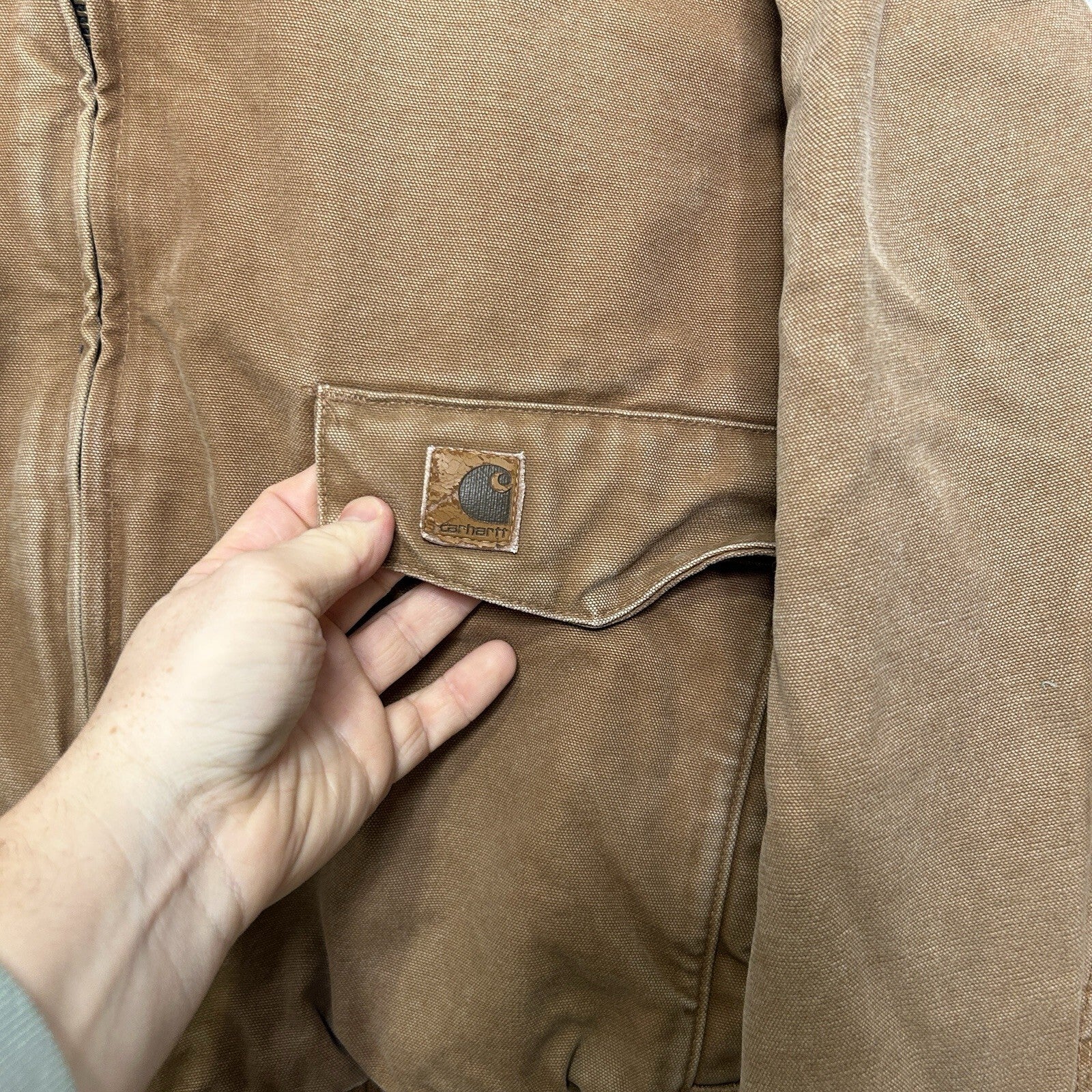Vintage Carhartt Quilted Sandstone Bomber Jacket “Brown” J165 BRN Men’s X-Large