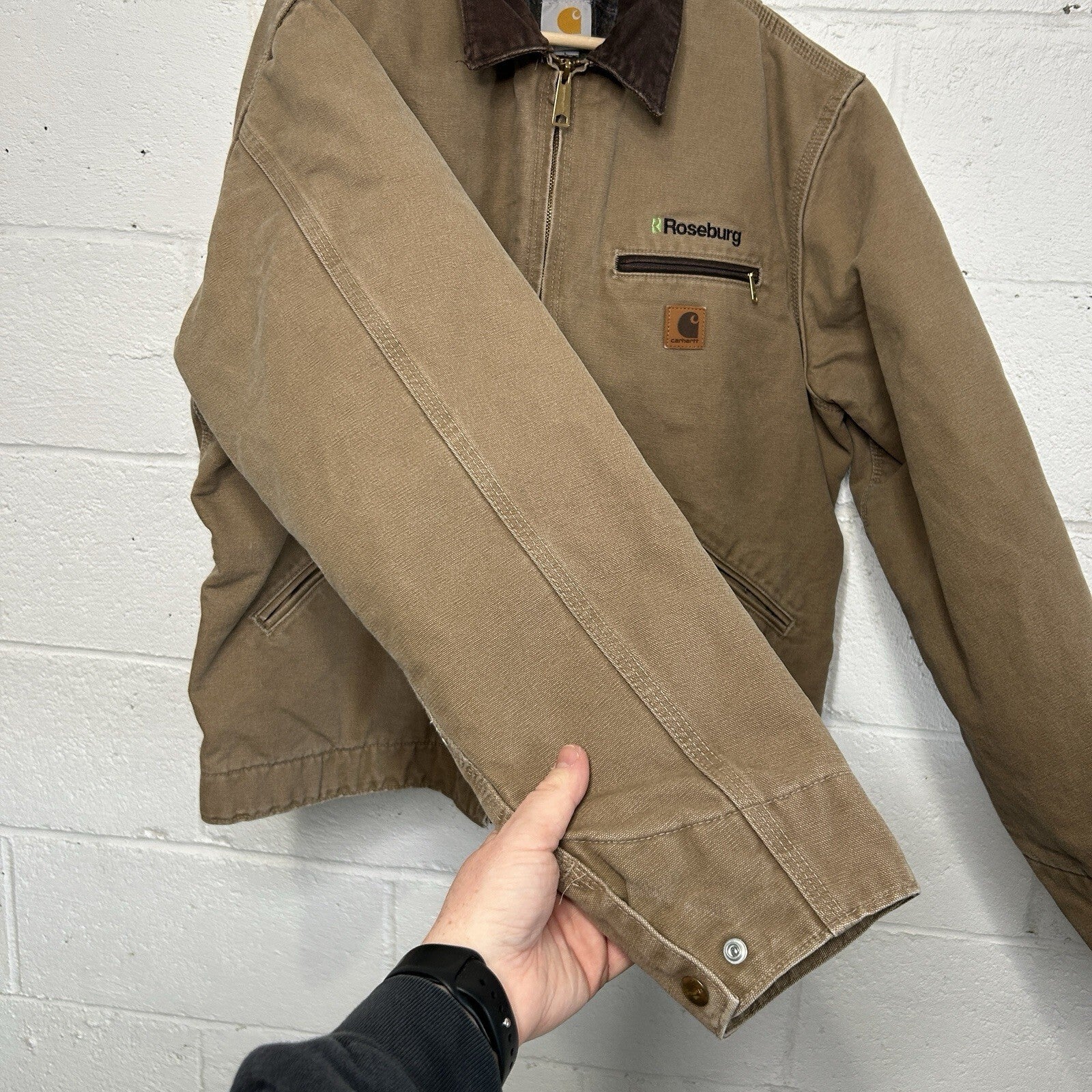 Vintage Carhartt Blanket-Lined Detroit Jacket “Firewood” J97 FWD Men’s Large