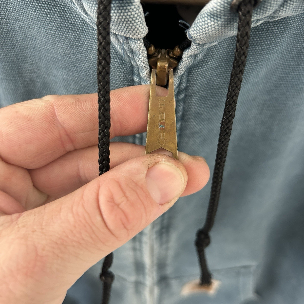 Vintage Carhartt Quilted Hooded Active Jacket “Cobalt Blue” JQ296