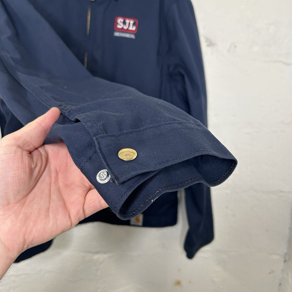 Y2K Carhartt Twill Quilt-Lined Detroit Jacket “Navy Blue” J293 NVY Men’s Large