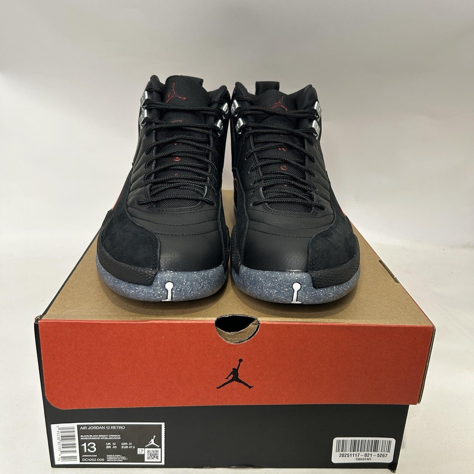 Nike Air Jordan 12 Retro Utility "Grind/Bright Crimson Black" DC1062-006 New