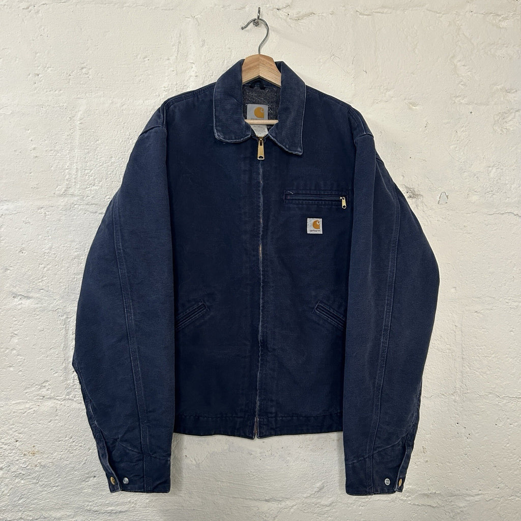 Vintage Carhartt Blanket-Lined Detroit Jacket “Dark Navy” J01 DNY Men’s 44/XL
