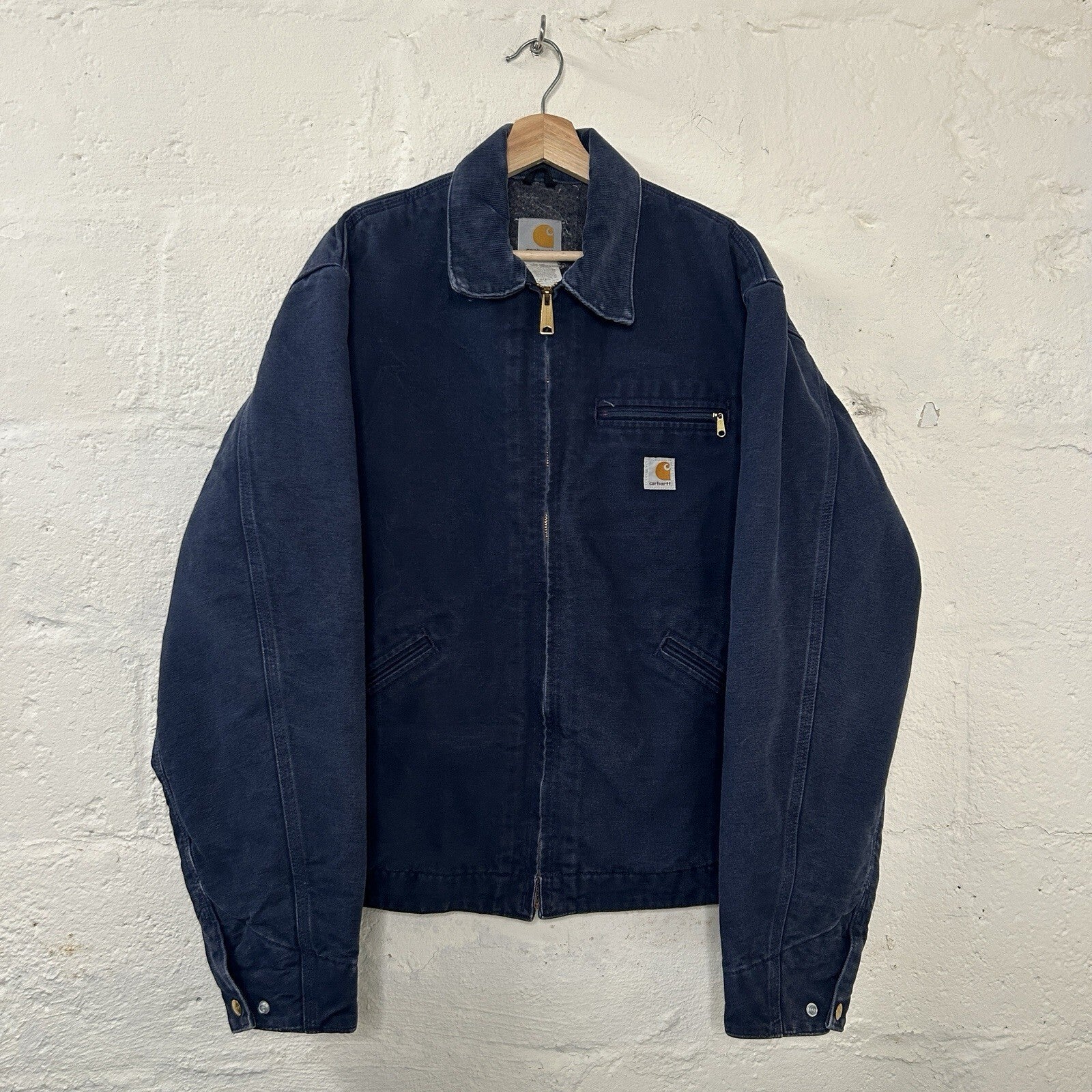Vintage Carhartt Blanket-Lined Detroit Jacket “Dark Navy” J01 DNY Men’s 44/XL