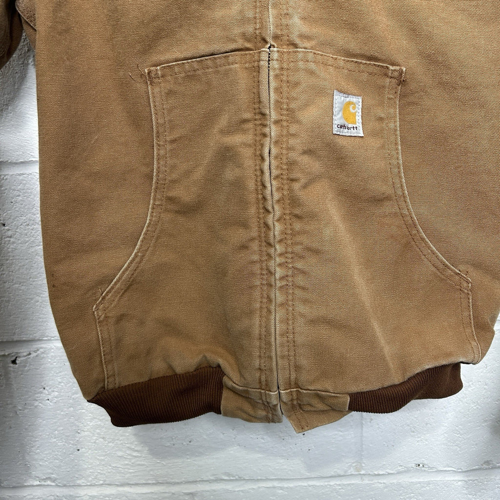 Vintage Carhartt Fleece-Lined Hooded Active Jacket “Brown” YYJ158 BRN Youth XL