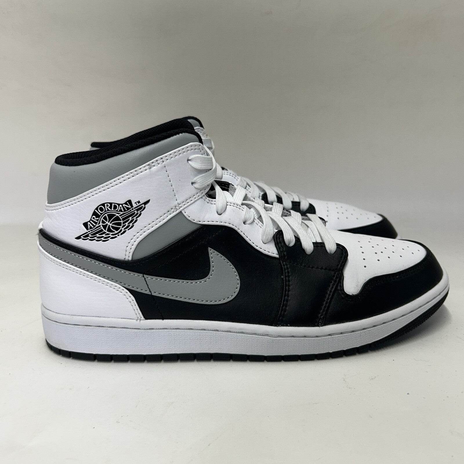 Nike Air Jordan 1 Mid “White Shadow/Black Grey White 554724-073 Men’s 11.5