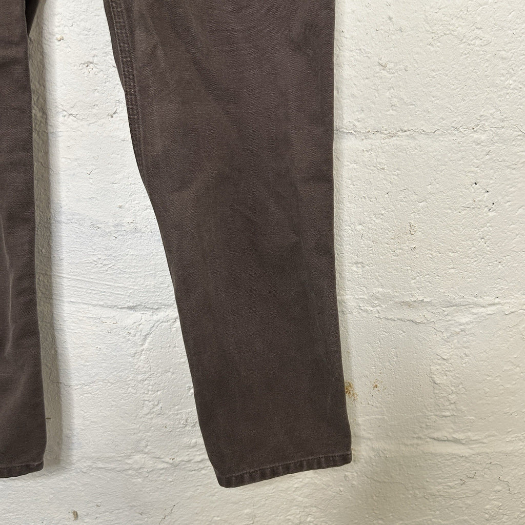 Vintage Carhartt Carpenter Dungaree Fit Work Pants “Dark Brown” B11 DKB 35x32