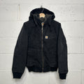 Carhartt Sherpa-Lined Wildwood Jacket “Washed Black” 100815-001 Women’s Medium