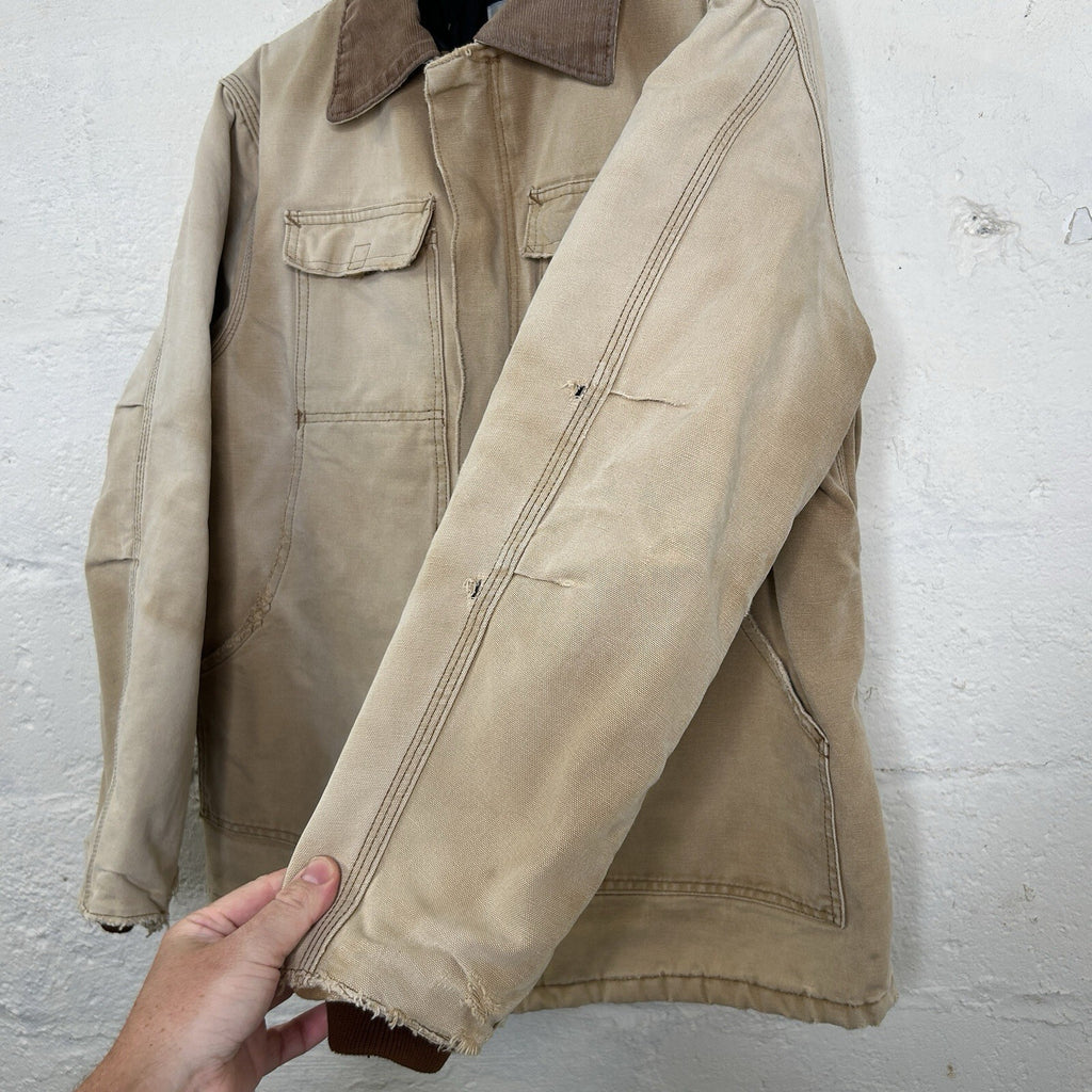 Vintage Faded Carhartt Quilted Artic Jacket “Brown” CQ186 Men’s Large