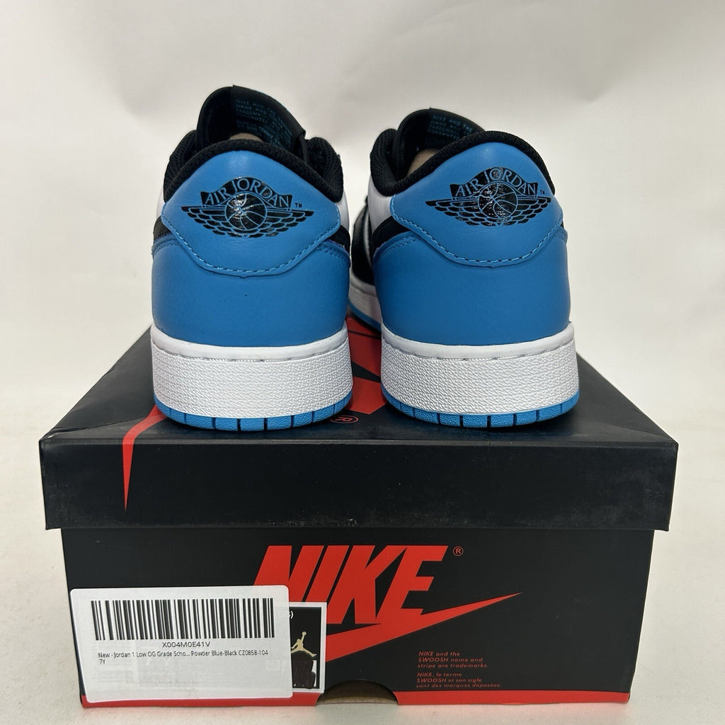 Nike Air Jordan 1 Low Retro GS “UNC/Blue White Black” CZ0858-104 7Y/Women’s 8.5