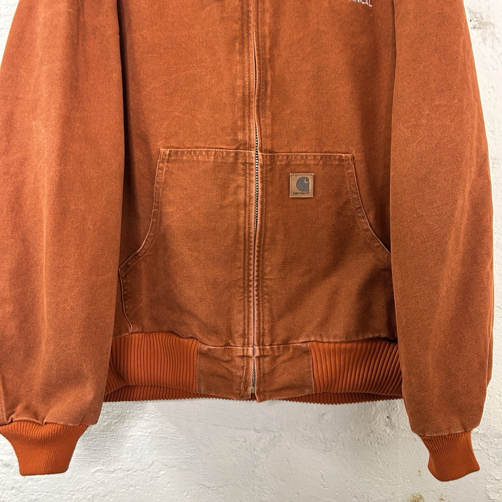 Carhartt Quilted Hooded Active Jacket “Blackened Orange” J130 806 Men’s X-Large