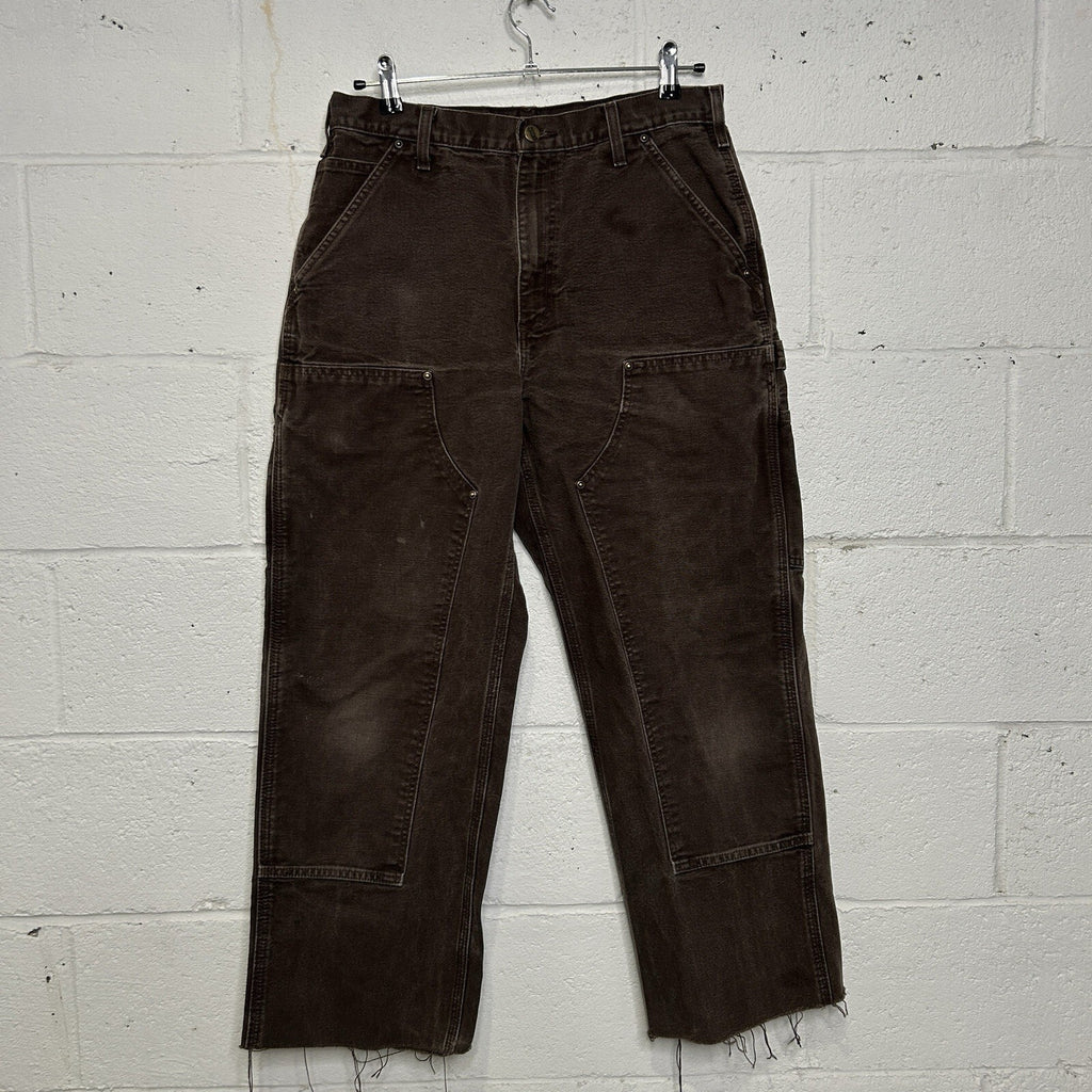 Vintage Carhartt DoubleKnee Dungaree Pants “Dark Brown”