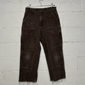 Vintage Carhartt DoubleKnee Dungaree Pants “Dark Brown”