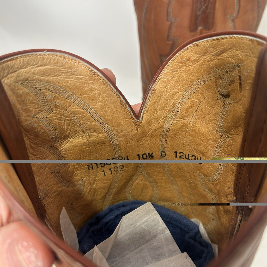 Vintage Lucchese 1883 Cowboy Boots Style 1505 Men’s 10.5D Needs Repaired